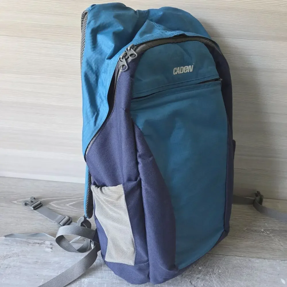 Caden Camera Backpack DSLR/SLR Bag Lightweight Padded Straps Blue Travel Outdoor